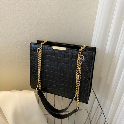 Tas Dames - Grote Shopper met Gouden Ketting | Elegant