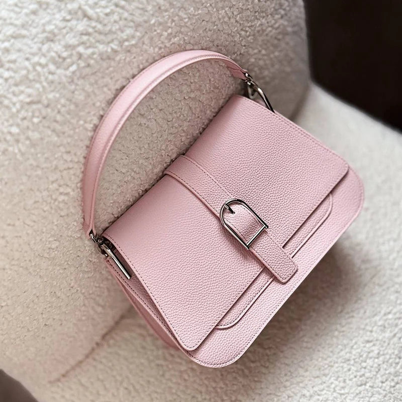 Tas Dames - Stijlvolle Schoudertas met Gesp en Flapdetail | Chique