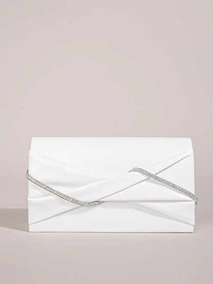 Tas Dames - Glanzende Clutch met Ketting | Elegant