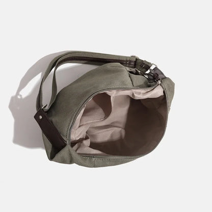 Tas Dames - Casual Schoudertas met Kanten Bies en Trekkoord | Boho