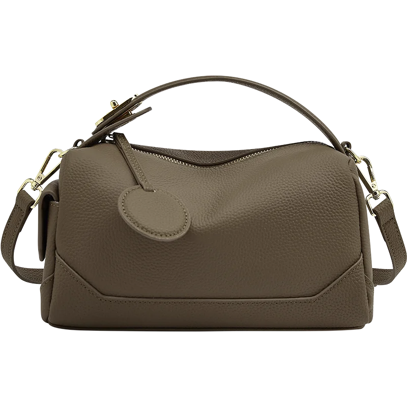Tas Dames - Schoudertas met Handvat en Gouden Details | Chique