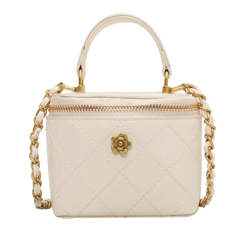 Handtas Dames - Gewatteerd met Ketting en Gouden Details | Chique