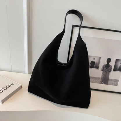 Tas Dames - Grote Zachte Hobo met Brede Schouderband en Open Top | Casual