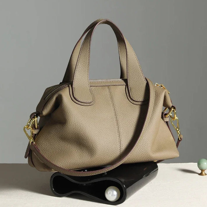 Tas Dames - Handtas met Dubbele Rits en Gouden Hardware | Chique