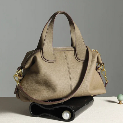 Tas Dames - Gestructureerde Handtas met Dubbele Rits | Elegant