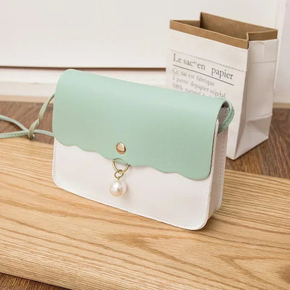 Tas Dames - Crossbody Schoudertas met Parelornament en Flap | Zoet