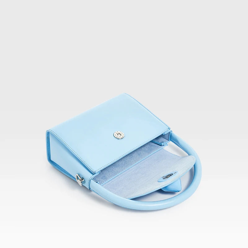 Tas Dames - Mini Handtas met Kattenornament en Flapdetail | Speels