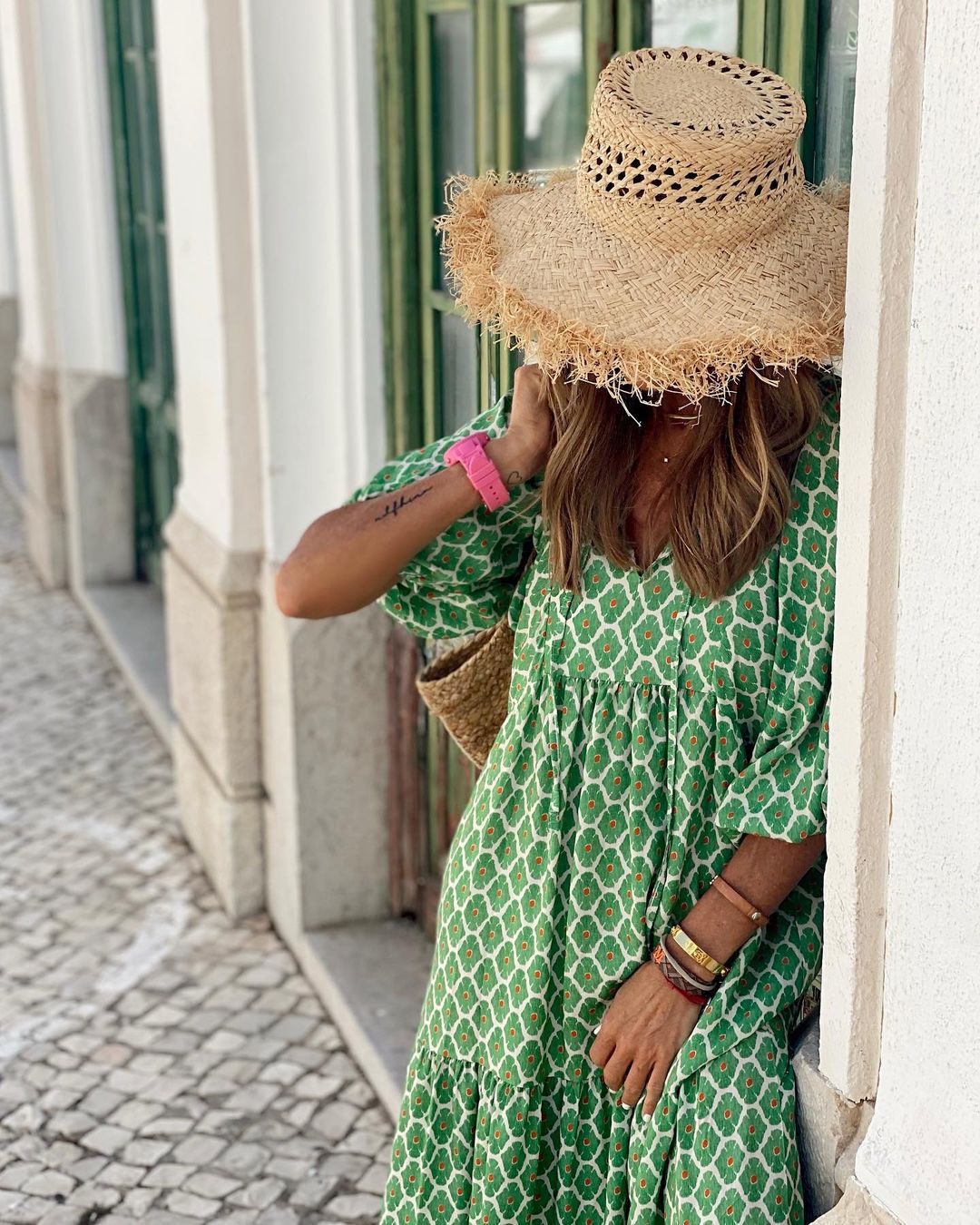 Maxi Jurk Dames - Oversized met Stippenprint | Zomer