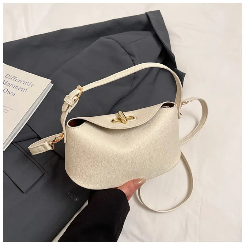 Handtas Dames - Stijlvolle Bucket Bag met Draaisluiting | Chique