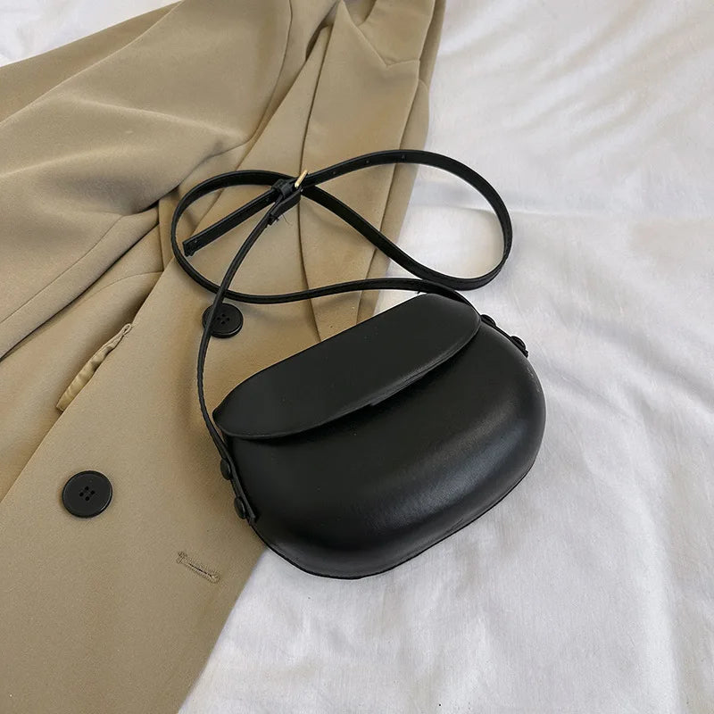 Crossbody Tas Dames - Compacte Saddle Bag met Flapsluit | Casual