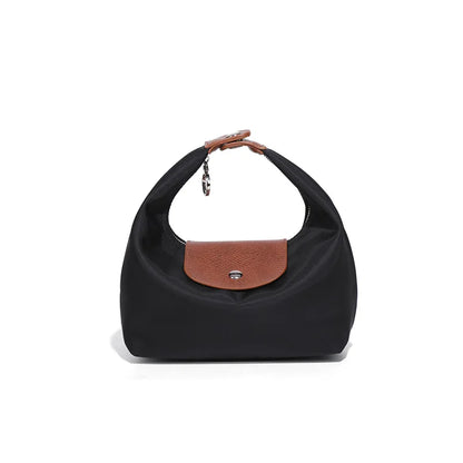 Tas Dames - Halfmaan Schoudertas met Contrasterende Flapdetail | Mini
