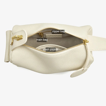 Tas Dames - Schoudertas met Handvat en Gouden Details | Chique