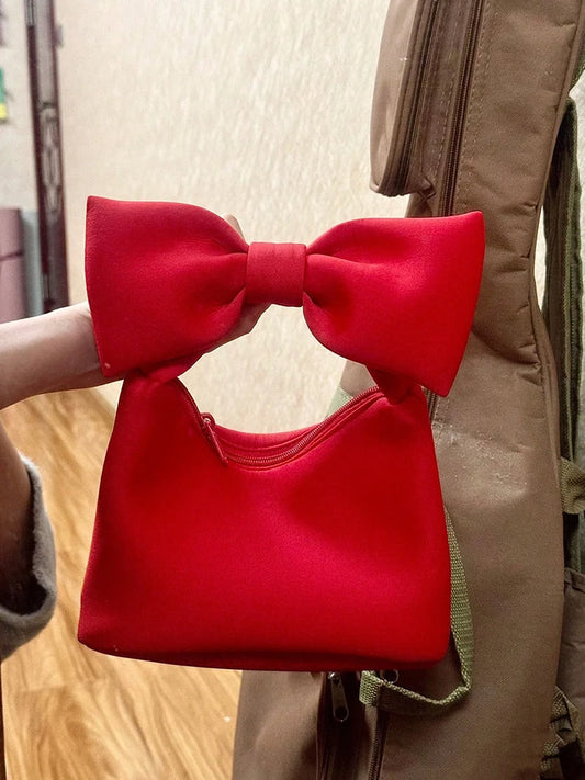Avondtasje Dames - Mini Handtas met Oversized Strik | Feest