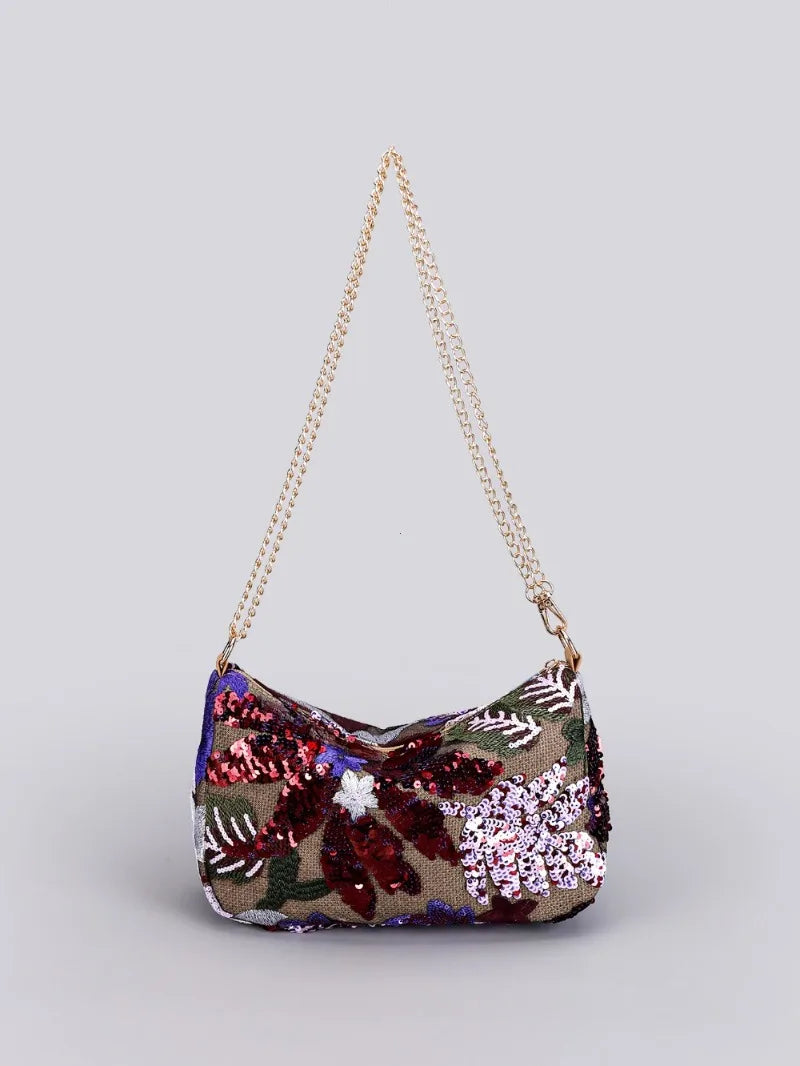 Schoudertas Dames - Romantische Hobo Bag met Bloemenprint | Zomer