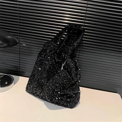 Tas Dames - Grote Pailletten Shopper met Enkele Band | Glamour