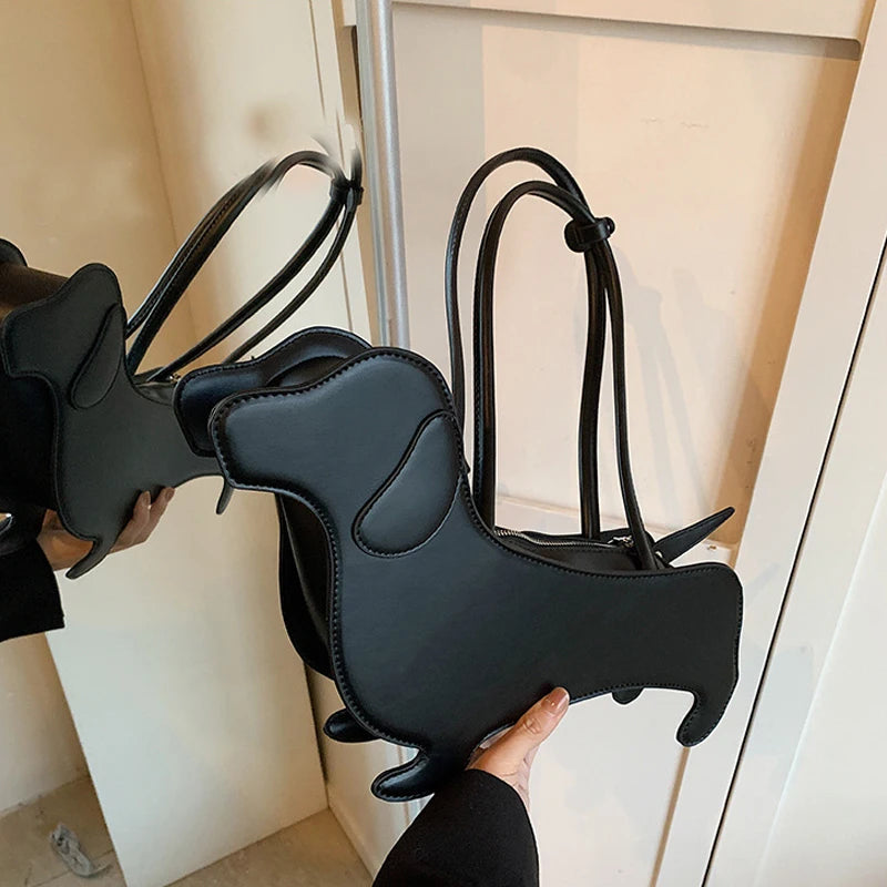 Tas Dames - Mini Handtas in Hondvorm met Hengsels | Schattig