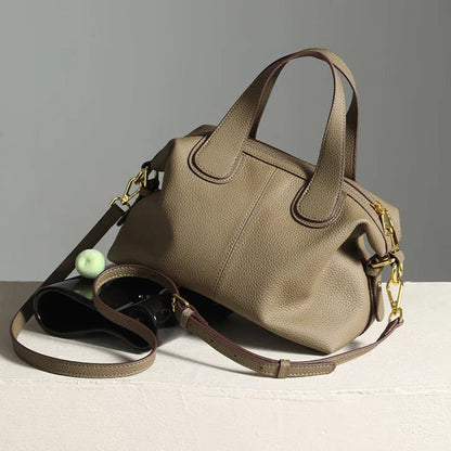 Tas Dames - Handtas met Dubbele Rits en Gouden Hardware | Chique
