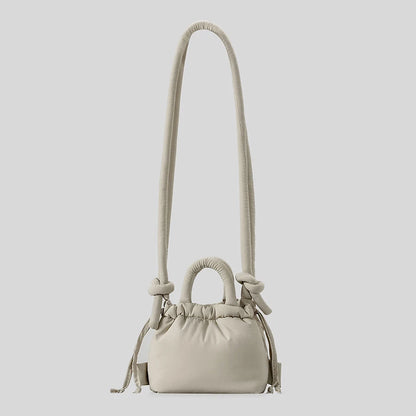 Tas Dames - Mini Handtas met Geknoopt Handvat en Trekkoord | Casual
