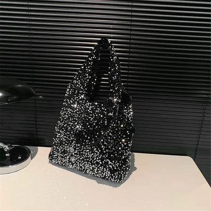 Tas Dames - Grote Pailletten Shopper met Enkele Band | Glamour