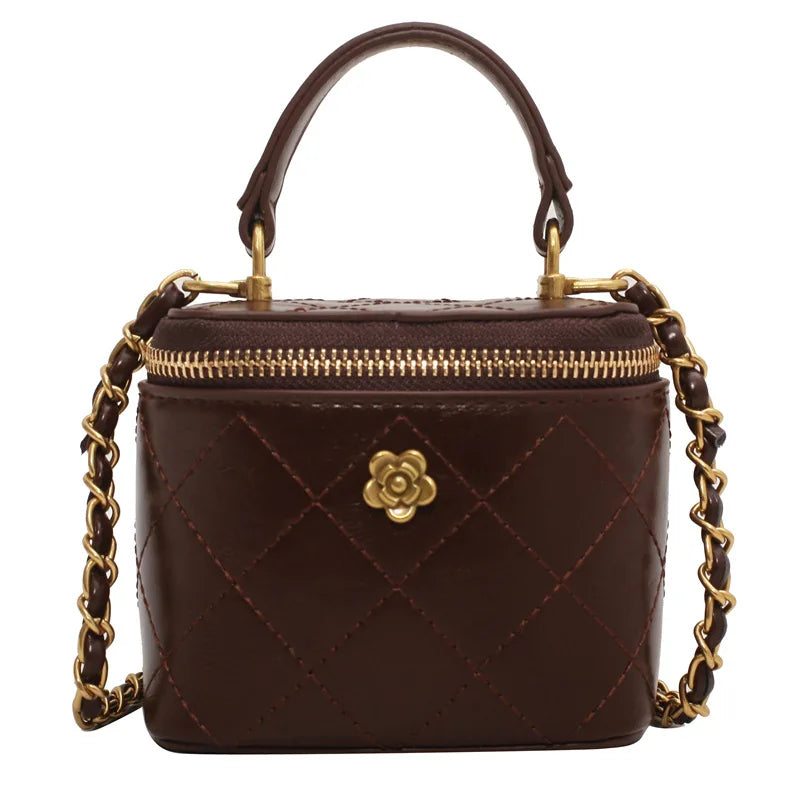 Handtas Dames - Gewatteerd met Ketting en Gouden Details | Chique