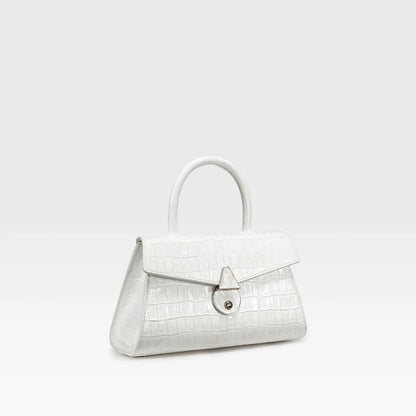 Tas Dames - Mini Handtas met Flapdetail en Zilveren Sluiting | Chique