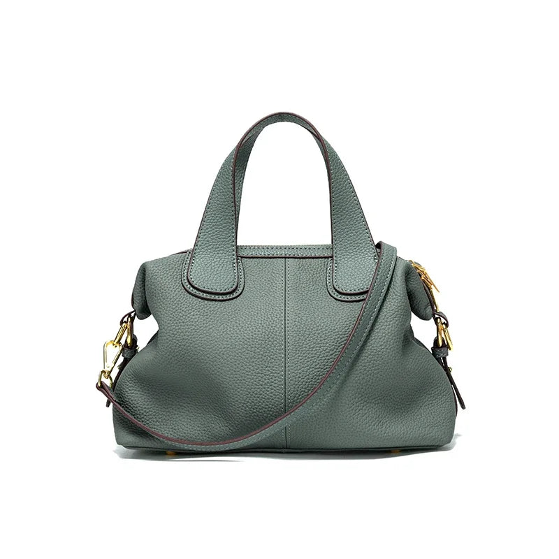 Tas Dames - Handtas met Dubbele Rits en Gouden Hardware | Chique