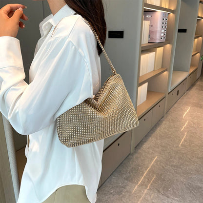 Handtas Dames - Glitter Avondtas met Strass Details | Elegant