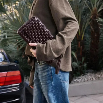 Tas Dames - Gevlochten Schoudertas met Verstelbare Riem | Chique