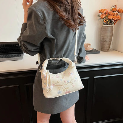 Tas Dames - Crossbody Schoudertas met Bloemenprint | Elegant