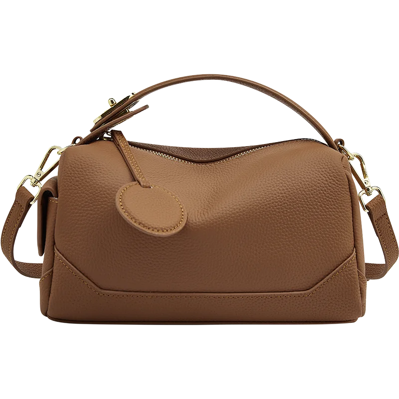 Tas Dames - Schoudertas met Handvat en Gouden Details | Chique