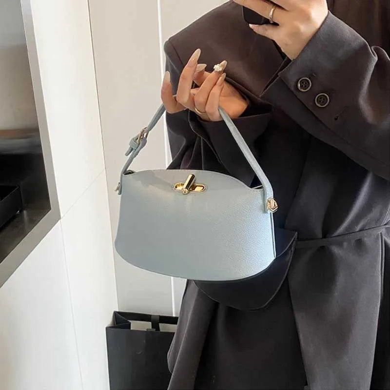 Handtas Dames - Stijlvolle Bucket Bag met Draaisluiting | Chique