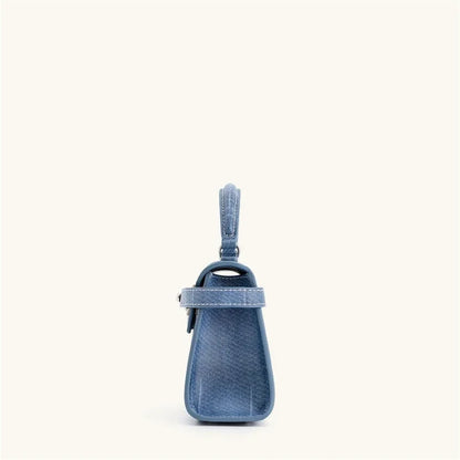 Tas Dames - Mini Handtas met Zilveren Draaislot en Flap | Chique