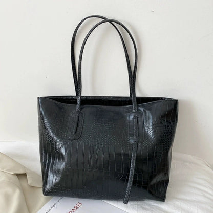 Tas Dames - Grote Shopper met Krokodillenprint | Elegant
