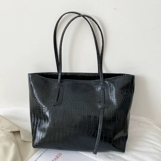 Tas Dames - Grote Shopper met Krokodillenprint | Elegant