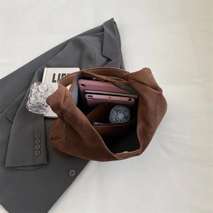 Tas Dames - Grote Zachte Hobo met Brede Schouderband en Open Top | Casual