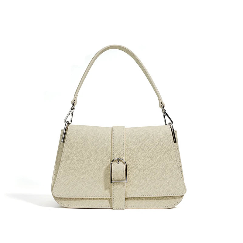 Tas Dames - Stijlvolle Schoudertas met Gesp en Flapdetail | Chique
