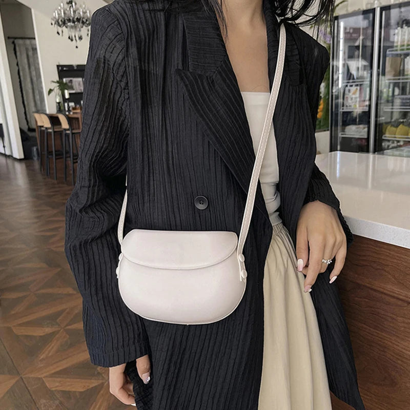 Crossbody Tas Dames - Compacte Saddle Bag met Flapsluit | Casual