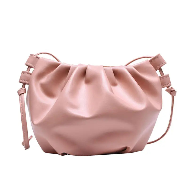 Tas Dames - Zachte Crossbody Clutch met Geplooide Look | Elegant