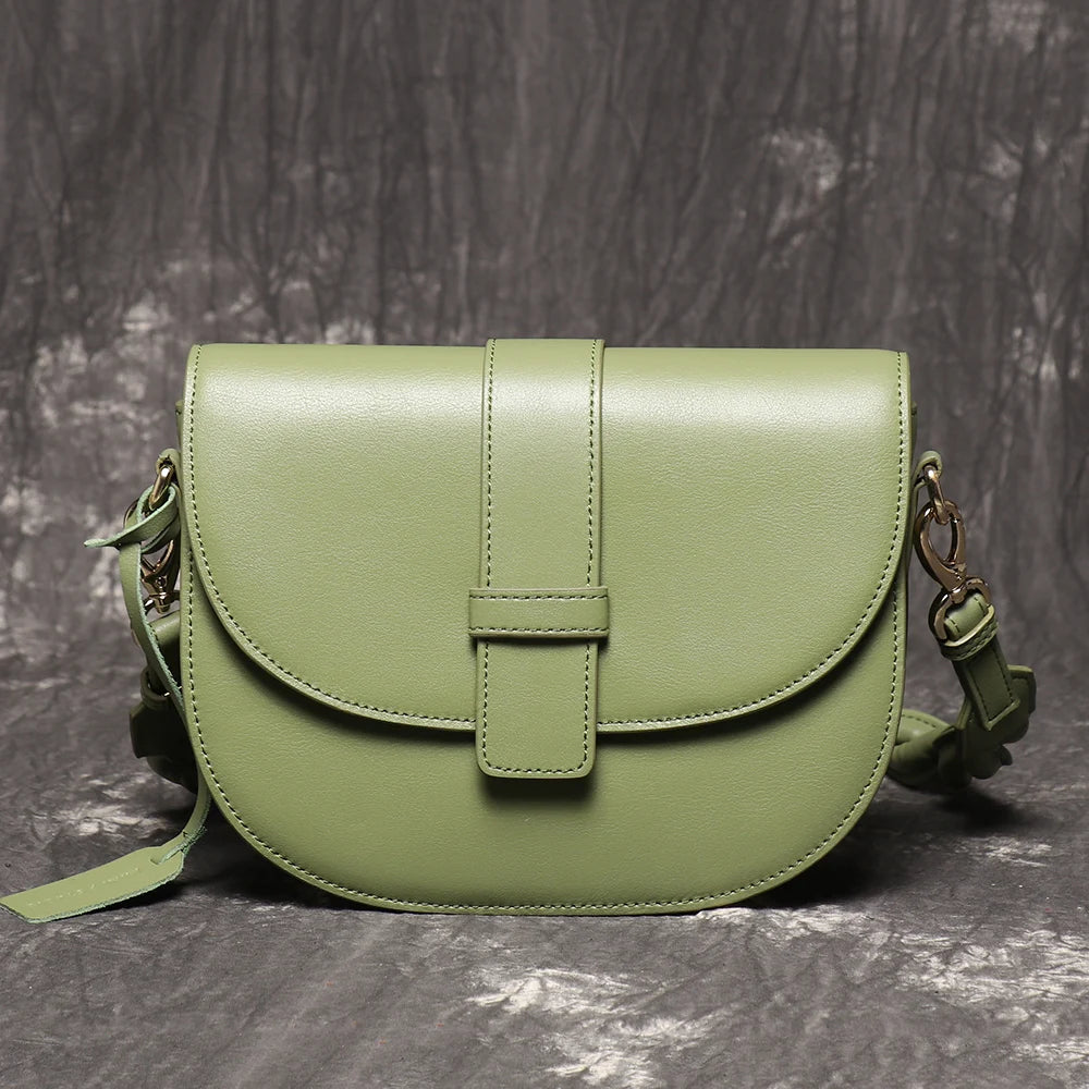 Schoudertas Dames - Crossbody Saddle Bag met Flapsluting | Chique
