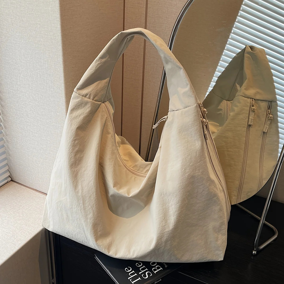 Tas Dames - Grote Lichtgewicht Shopper met Brede Schouderband | Casual