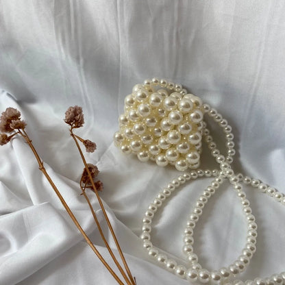 Tas Dames - Mini Handtas Volledig Bezet met Parels | Chique