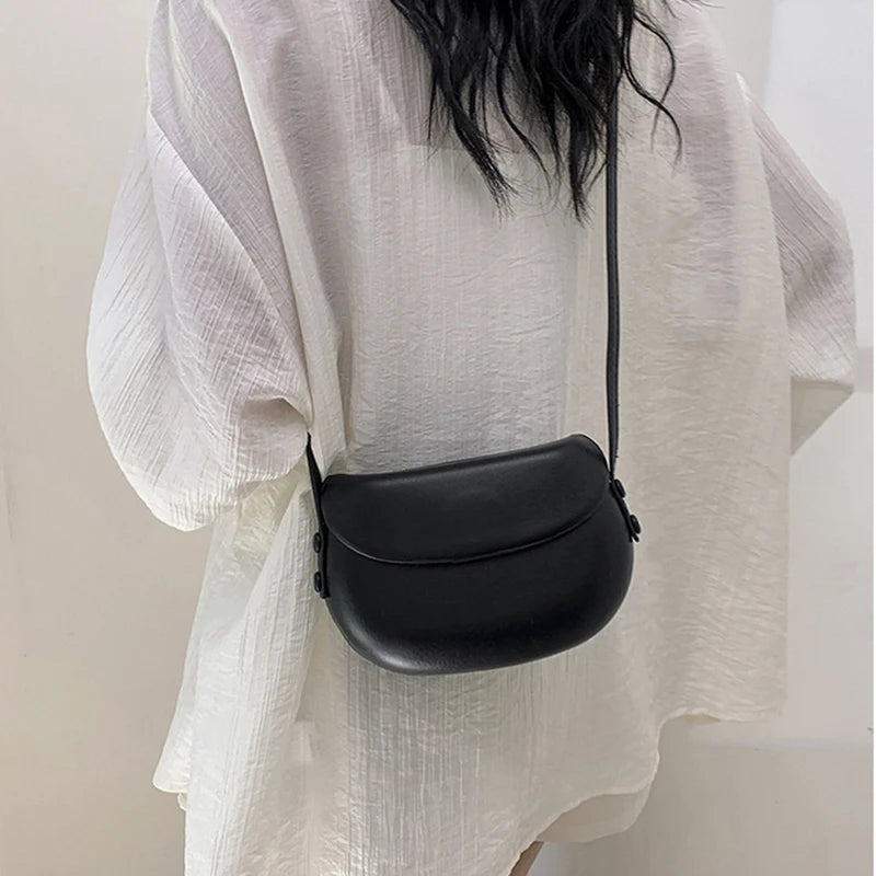 Crossbody Tas Dames - Compacte Saddle Bag met Flapsluit | Casual