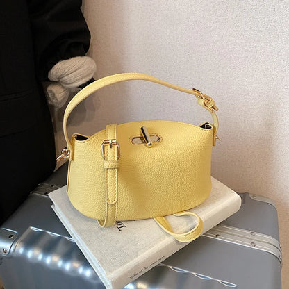 Handtas Dames - Stijlvolle Bucket Bag met Draaisluiting | Chique