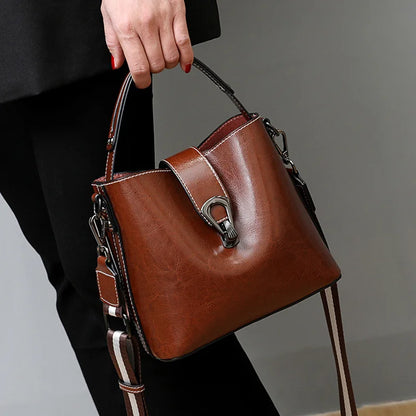 Handtas Dames - Bucket Bag met Brede Schouderband | Chique
