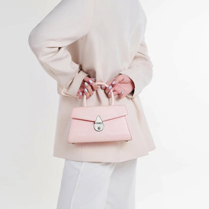 Tas Dames - Mini Handtas met Flapdetail en Zilveren Sluiting | Chique