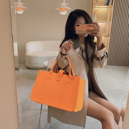 Tas Dames - Grote Shopper met Dubbele Hengsels | Minimalistisch