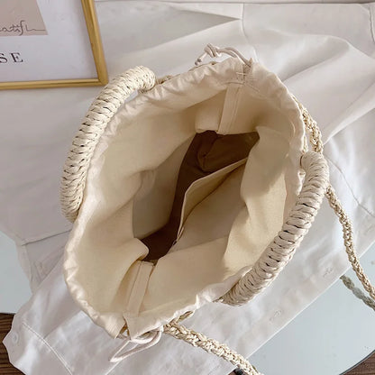 Handtas Dames - Gevlochten Zomertas met Madeliefjes | Casual