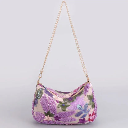 Schoudertas Dames - Romantische Hobo Bag met Bloemenprint | Zomer
