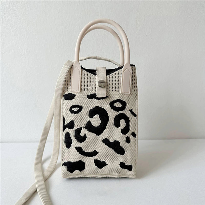 Tas Dames - Gehaakte Nettas met Trekkoord en Binnentas | Boho