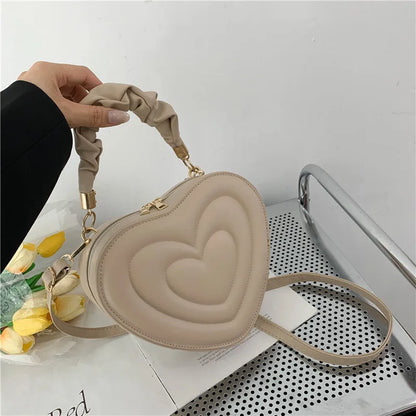 Tas Dames - Hartvormige Handtas met Gouden Ketting | Romantic